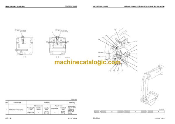 Komatsu PC12R-8 PC15R-8 Hydraulic Excavator Shop Manual (SEBM013103)