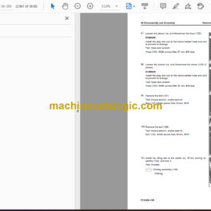 Komatsu PC2000-11R Hydraulic Excavator Shop Manual (SEN06933-06)