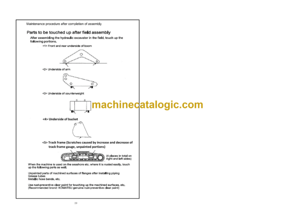 Komatsu PC210LC-10M0 Hydraulic Excavator Field Assembly Instruction (GEN00238-00)