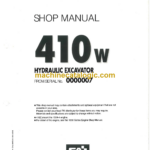 Komatsu 410W Hydraulic Excavator Shop Manual (MOGB410W0)