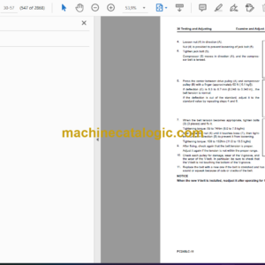 Komatsu PC240LC-11 Hydraulic Excavator Shop Manual (SEN06737-11)