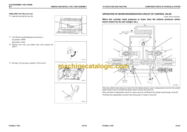 Komatsu PC490LC-11E0 Hydraulic Excavator Shop Manual (SEN06954-00)