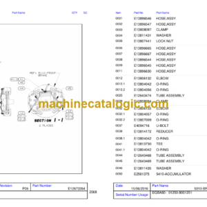 Hitachi EH1100-5 Cummins EQBA80 Parts Catalog