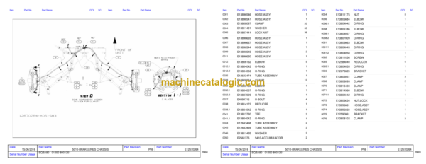 Hitachi EH1100-5 Cummins EQBA80 Parts Catalog