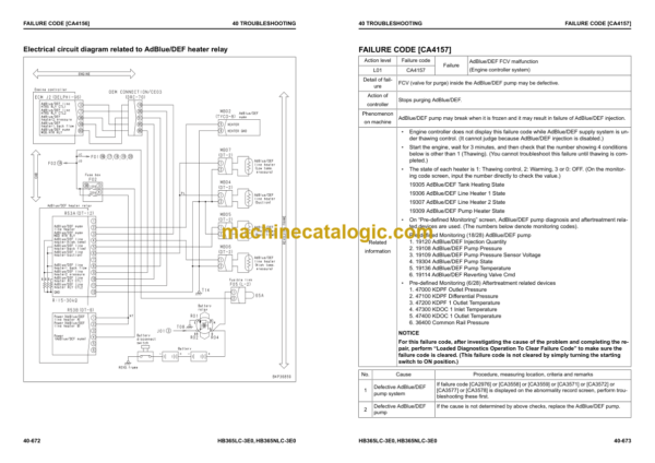 Komatsu HB365LC-3E0, HB365NLC-3E0 Hydraulic Excavator Shop Manual (UENBM00642)