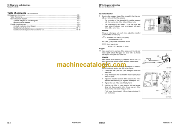 Komatsu PC228USLC-10 Hydraulic Excavator Shop Manual (SEN06483-12)