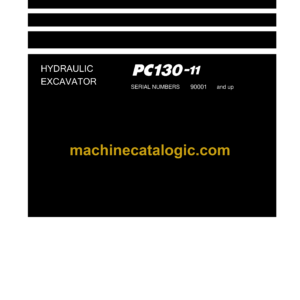 Komatsu PC130-11 Hydraulic Excavator Shop Manual (SEN06804-05)