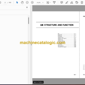 Komatsu PC02-1 PC03-1 Hydraulic Excavator Shop Manual (SEBM021S0102)