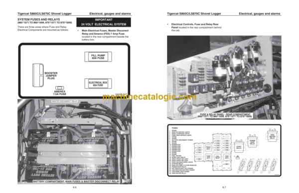 Tigercat S860C Shovel Logger Service Manual (86051501 - 86052499) (26547A)