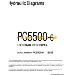 Komatsu PC5500-6 Hydraulic Excavator Electrical and Hydraulic Diagrams Manual