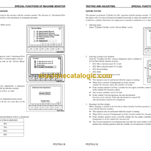 Komatsu PC270LC-8 Hydraulic Excavator Shop Manual (CEBM007202)