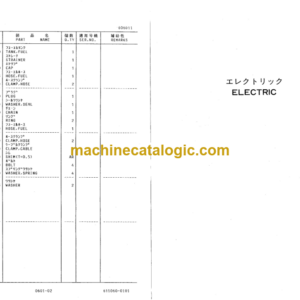 Hitachi CD5B, CD5PB, CD5PLB Bulldozer Parts Catalog