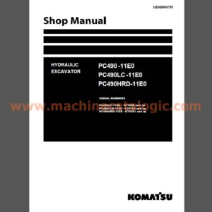 Komatsu PC490-11E0, PC490LC-11E0, PC490HRD-11E0 Hydraulic Excavator Shop Manual (UENBM00751)