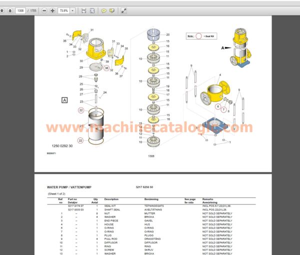 Atlas Copco BOLTEC LC Spare Parts Manual (PM No. 8999014500)