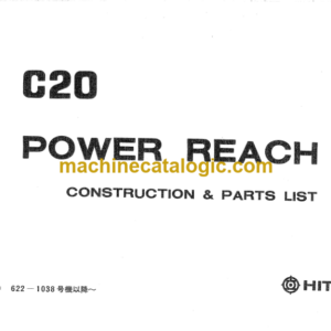 Hitachi C20 Power Reach Parts Catalog