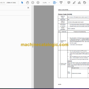 Komatsu PC138USLC-11 Hydraulic Excavator Shop Manual (SEN06589-16)