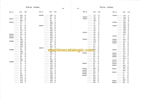 Hitachi CT20 Climbing Crane Parts Catalog