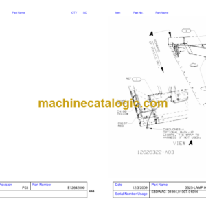 Hitachi EH5000 8DWAC, 8DW, 401RD, 402RD, 403RD Parts Catalog