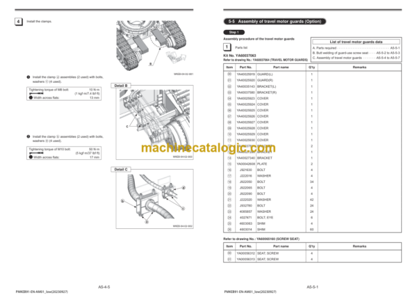 Hitachi EX2600-7B (Cummins FT4) Hydraulic Excavator Assembly Procedure Manual