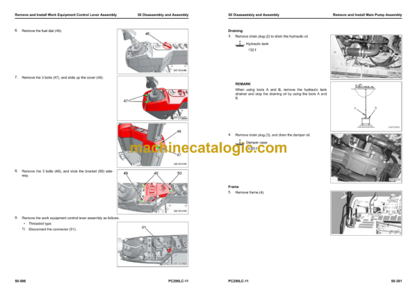 Komatsu PC290LC-11 Hydraulic Excavator Shop Manual (SEN06759-11)