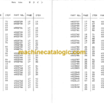 Hitachi C20 Power Reach Parts Catalog
