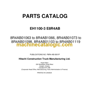 Hitachi EH1100-3 8R4AB All Parts Catalog