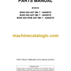 BELL B40D B35D - MK 7 Parts Manual