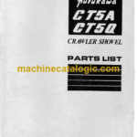 Hitachi CT5A, CT5Q Crawler Shovel Parts Catalog