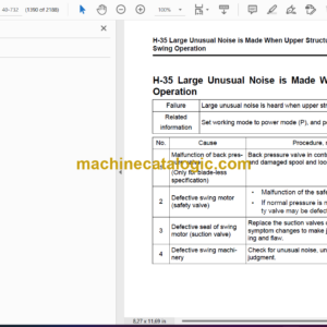 Komatsu PC78UU-10 Hydraulic Excavator Shop Manual (SEN06659-05)