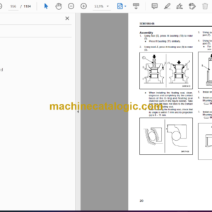 Komatsu PC600-8 PC600LC-8 Hydraulic Excavator Shop Manual (SEN00128-25)