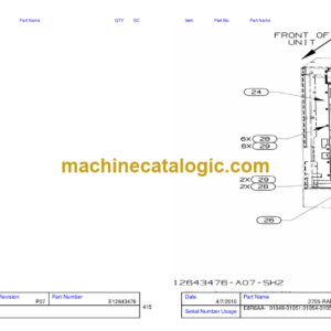 Hitachi EH1700-3 8R6AA Parts Catalog