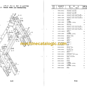 Hitachi CT5A, CT5Q Crawler Shovel Parts Catalog