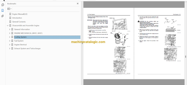 Hitachi ZX200-3 Engine Manual