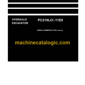 Komatsu PC210LCi-11E0 Hydraulic Excavator Shop Manual (UENBM00570)