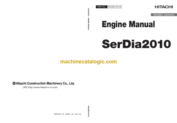 Hitachi SerDia2010 Engine Manual