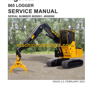 Tigercat 865 Logger Service Manual (8650001 - 8650500) (60132AENG)