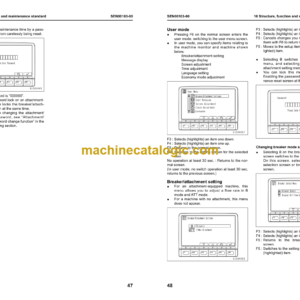 Komatsu PC200 -8 PC200LC-8 PC220 -8 PC220LC-8 Galeo Hydraulic Excavator Shop Manual (SEN00084-03)