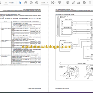 Komatsu PC200-8 PC200LC-8 Hydraulic Excavator Shop Manual (SEN05221-05)