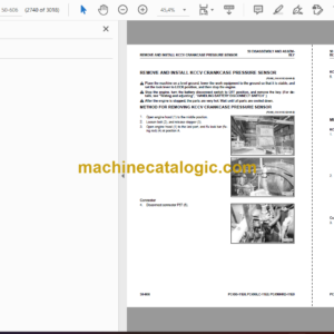 Komatsu PC490-11E0 PC490LC-11E0 PC490HRD-11E0 Hydraulic Excavator Shop Manual (UENBM00500)