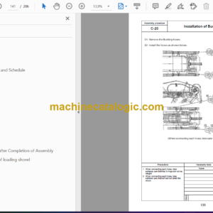 Komatsu PC1250-8R PC1250SP-8R Hydraulic Excavator Field Assembly Instruction (GEN00068-05)