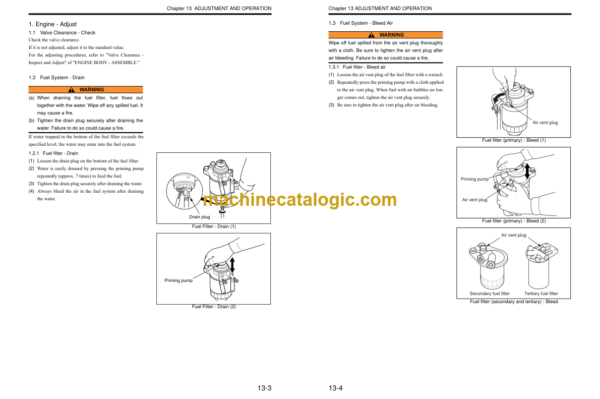 Hitachi S4S Mitsubishi Diesel Engine Service Manual