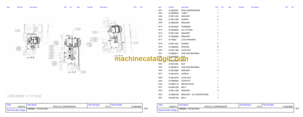 Hitachi EH1700-3 8R6BA Parts Catalog