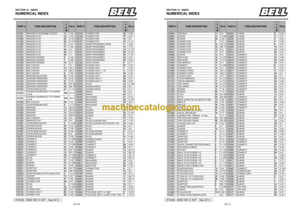 BELL B30D MK7.2 Parts Manual