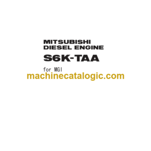 Hitachi S6K-TAA Mitsubishi Diesel Engine Service Manual