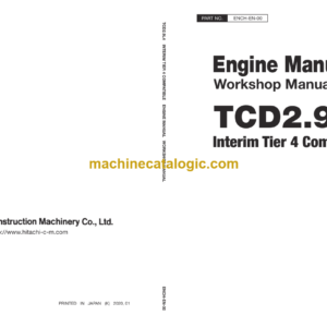 Hitachi TCD2.9L4 Interim Tier 4 Compatible Engine Manual