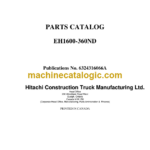 Hitachi EH1600-360ND Parts Catalog