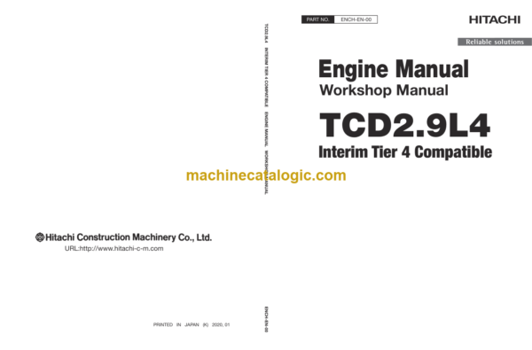 Hitachi TCD2.9L4 Interim Tier 4 Compatible Engine Manual