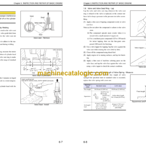 Hitachi S6K-TAA Mitsubishi Diesel Engine Service Manual