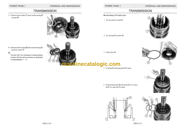 Furukawa FD40-1, FD40-1P, FD40-1PL, FD45-1, FD45-1P, FD45-1PL Shop Manual