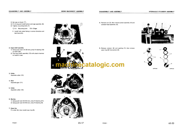 Komatsu PC30-1 Hydraulic Excavator Shop Manual (SEBM020SA01)